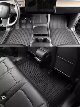 для Tesla Model Y 2025-2025 TPE 3D автомобильные коврики в багажник, комплект накладок для багажника, водонепроницаемые, всепогодные, черные