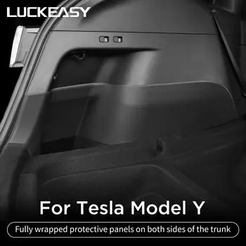 Для Tesla Model Y 2025 задний багажник боковая противоударная накладка полный комплект защиты автомобильная противогрязевая накладка 4 шт аксессуары для интерьера