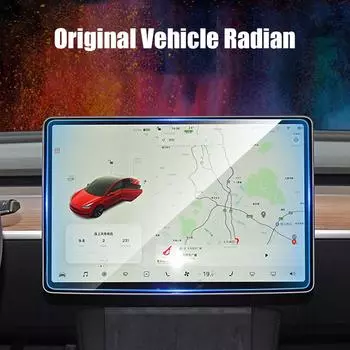 Для Tesla Model Y 3 2017-2024 Защитная пленка для экрана автомобиля Закаленное стекло Антибликовые матовые HD-пленки Защитные наклейки для центрального управления