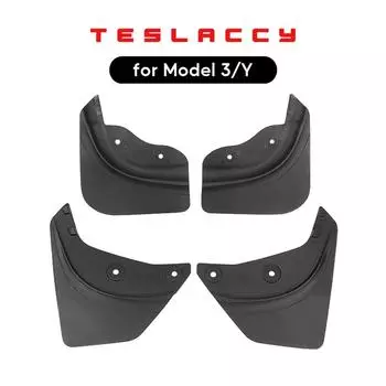 Для Tesla Model Y 3 колеса автомобиля Брызговики Брызговики переднее и заднее крыло новое обновление TPE брызговики Model 3 (Front)