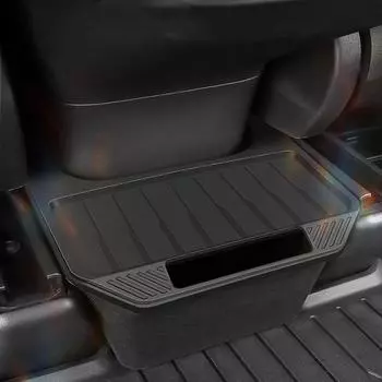 Для Tesla Model Y 3 задняя центральная консоль ящик для хранения TPE органайзер коробка с крышкой мусорное ведро под сиденьем автомобиля