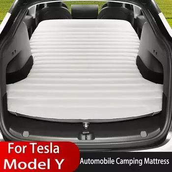 Для Tesla Model Y Автомобильный воздушный матрас ПВХ надувной воздушный матрас для кемпинга и путешествий на открытом воздухе Специальная замшевая ткань для путешествий в автомобиле Кровать