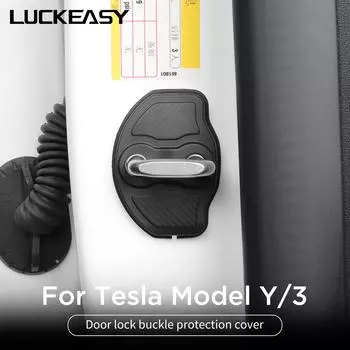 Для Tesla Model Y крышка дверного замка автомобиля Модель 3 2025-2025 автомобильный стайлинг дверной замок защитный колпачок модификация аксессуары 4 шт.