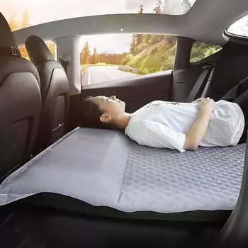 Для Tesla Model Y надувной матрас на открытом воздухе Кемпинг на воздушной подушке Кровать из замши Ткань Автомобильная дорожная кровать Аксессуары для салона автомобиля