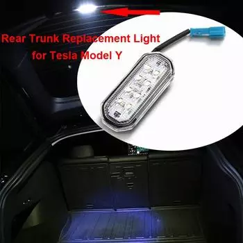 Для Tesla Model Y задний багажник сменный светодиодный фонарь для багажного отделения белый задний фонарь аксессуары для салона автомобиля 8 светодиодных фонарей для багажника