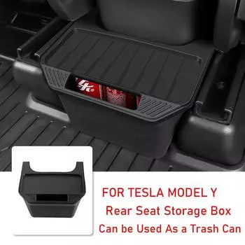 Для Tesla Model Y задний центральный контрольный ящик для хранения TPE стиль автомобильная консоль органайзер лоток чехол для Tesla Model Y белый