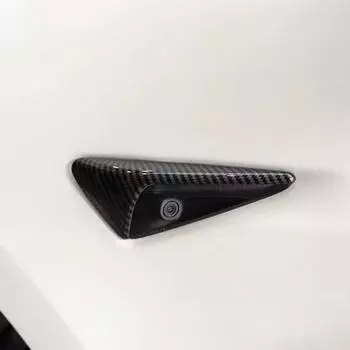 Для Tesla New Model 3 Highland 2024 боковая крышка камеры протектор объектива черный белый красный блестящий матовый узор из углеродного волокна