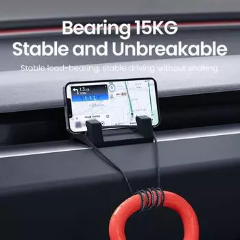 Для Tesla Y автомобильный держатель для телефона зажим для воздуховода подставка для мобильного телефона авто ручка универсальный все распространенные мобильные устройства чёрный