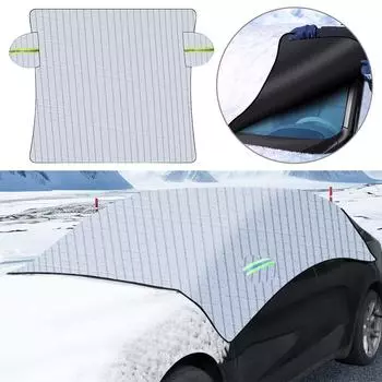 для Tesla Y Car Snow Front Windglass Snow Cover Sun Visor Anti-Snow And Anti-Frost, Protect Your Car From Winter B3Z6