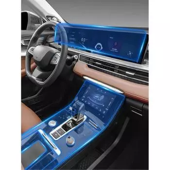 Для Tiggo 8Pro MAX 2022 2023 Защитная пленка для салона автомобиля, центральная подошва, навигационный инструмент, наклейка для ремонта, против царапин Style C