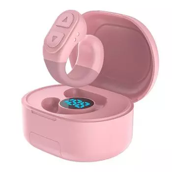 Для TikTok Пульт дистанционного управления камерой с кольцом прокрутки для телефона iOS Android (розовый)