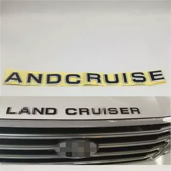 Для To + yo + ta Land Cruiser эмблема на переднем капоте, логотип, значок, символ, наклейка на автомобиль