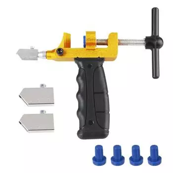Для толщины 3-15 мм универсальный алюминиевый сплав регулируемый открыватель плитки режущий инструмент 2 в 1 для открывания стеклянной плитки масляный тип Golden