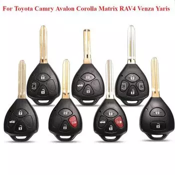 Для TOY43/TOY47 2/3/4 кнопки дистанционного ключа оболочки для Toyota Camry Avalon Corolla Matrix RAV4 Venza Yaris сменный чехол