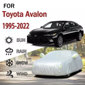 Для Toyota Avalon 1995-2022 наружная защита полная 190T автомобильные чехлы снегозащитный козырек пылезащитный чехол внешние аксессуары для автомобиля 5.3x2.0x1.5M серый