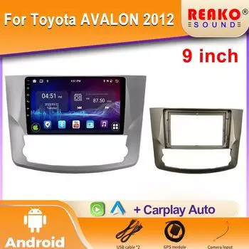 Для Toyota AVALON 2012 Android Auto Car Radio Multimedia Video Player GPS Stereo CarPlay 2din Navigator Screen 5G WIFI DSP BT 4 core 1GB+32GB carplay