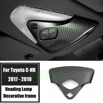 Для Toyota C-HR CHR 2017 2018 автомобильная лампа для чтения на крыше, декоративная накладка, внутренние молдинги, хром F1