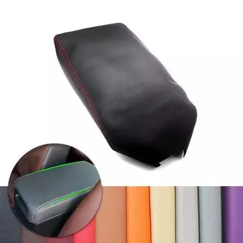 Для Toyota Camry 2012 2013 2014 2015 2016 2017 салон автомобиля центральная консоль подлокотник коробка кожаный чехол из микрофибры чёрный