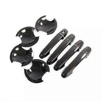 Для Toyota Camry 2012-2017 углеродное волокно печатных наружных дверных ручек крышка формованная чаша чашка полость отделка рамка рамка