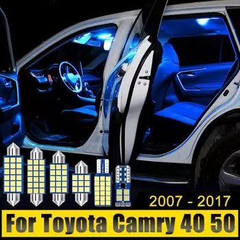 Для Toyota Camry 40 50 XV40 XV50 2007-2010 2011 2012 2013 2014 2015 2016 2017 Автомобильные лампы для чтения Лампы для зеркала заднего вида Лампочки для багажника Camry XV50 7pcs белый
