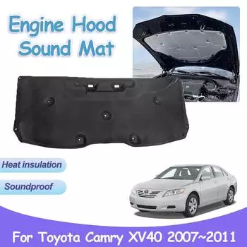 Для Toyota Camry Aurion XV40 Daihatsu Altis 2007~2011 накладка на капот двигателя звукоизоляционный автомобильный тепло-звукоизоляционный хлопковый коврик аксессуары