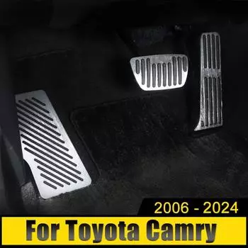 Для Toyota Camry XV40 XV50 XV70 2006-2020 2024 2024 2024 2024 Автомобильный акселератор, педали газа, тормоза, подставка для ног, нескользящая накладка