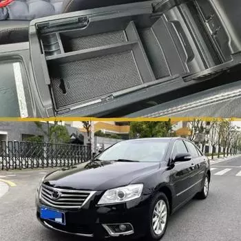 Для Toyota Camry XV50 2012 2013 2014 2015 2016 2017 центральный подлокотник, ящик для хранения, центральная консоль, органайзер, держатель контейнера, лоток чёрный