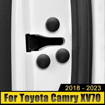 Для Toyota Camry XV70 2018 2019 2020 2024 2024 2024 Материал PPE Винты двери автомобиля Защитная крышка Декоративные полоски Аксессуары для чехлов чёрный