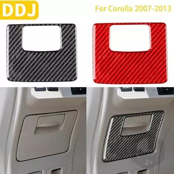 Для Toyota Corolla 2007 2008 2009 2010 2011 2012 2013 аксессуары из углеродного волокна внутренняя основная крышка для хранения вождения отделка 10