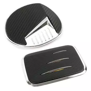 Для Toyota Corolla 2019 2024 Sedan Крышка топливного бака Наклейка Отделка Хром Цвет Карбоновое волокно
