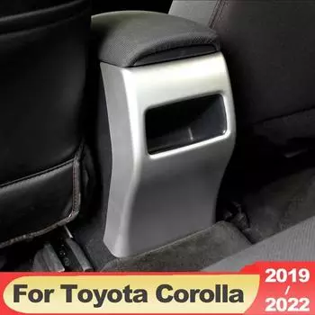 Для Toyota Corolla 2022 E210 ABS карбоновый салон автомобиля задний подлокотник для выпуска воздуха накладка на панель чехол аксессуары A Silver