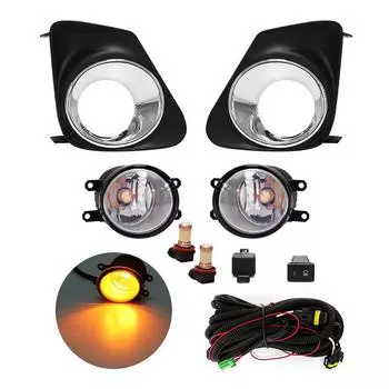 Для Toyota Corolla Altis 2011 2012 2013 Противотуманные фары Дневные ходовые огни Хромированные провода Реле переключателя 4300K