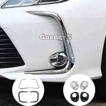 Для Toyota Corolla Altis 2022 автомобильная передняя противотуманная фара для бровей, рамка лампы, АБС-пластик, хромированная крышка, накладка, рамка панели капота ABS ChromeH6b