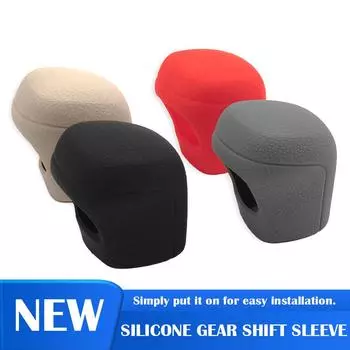 для Toyota COROLLA C HR Thunder Lever Cover Shift Car Manual Gear Round Silicone Non-Slip Car Interior Accessories чёрный