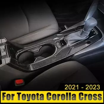 Для Toyota Corolla Cross XG10 2024 2024 2024 Гибридный ABS карбоновый автомобильный рычаг переключения передач панель крышка наклейка отделка украшения аксессуары