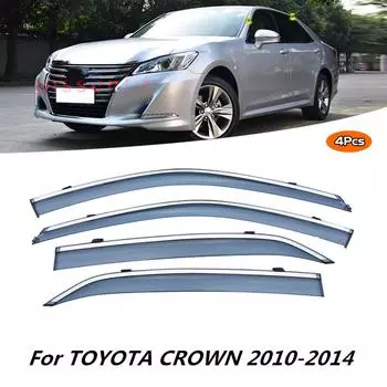 Для TOYOTA CROWN S210 2015-2024 Аксессуары для оконных козырьков Дефлекторы Козырьки Дождевик Дверной козырек Вентиляционные шторки Вентиляционный козырек