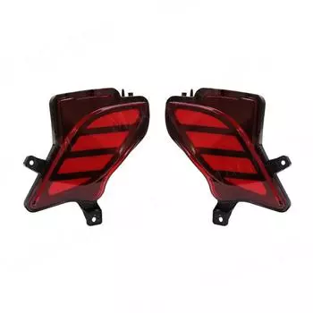 Для Toyota Highlander 2020 2025LED задний бампер отражатель фары противотуманные фары стоп-сигнал поворотник водонепроницаемые автомобильные аксессуары 12 В Red Surface