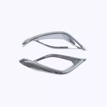 Для Toyota Highlander 2022 черный ABS хром задняя противотуманная фара крышка отделка хвостовая противотуманная фара рамки украшения ABS Chrome
