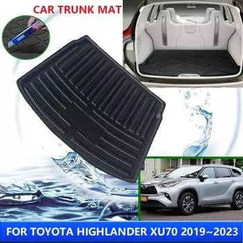 Для Toyota Highlander 2024 Kluger 2024 4-го поколения 2019 2020 2024 Аксессуары для салона автомобиля Водонепроницаемый коврик для багажника автомобиля, защищающий от грязи