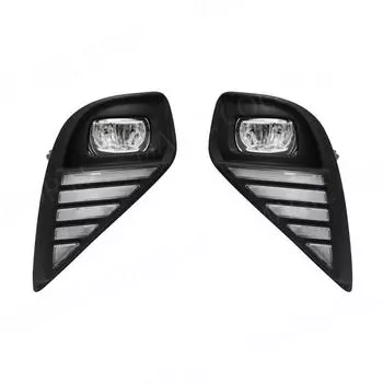 Для Toyota Highlander 2025 2025 DRL противотуманные фары светодиодные дневные ходовые огни дневные ходовые огни двухцветные белые желтые провода переключатель аксессуар