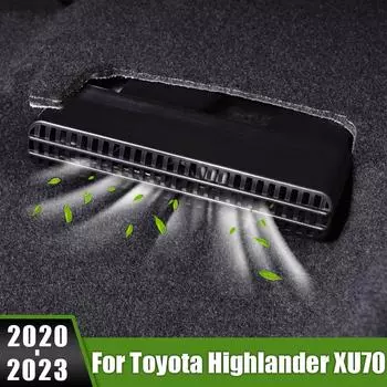 Для Toyota Highlander XU70 Kluger 2022 2023 гибридный автомобиль под сиденьем вентиляционная защитная крышка розетка для кондиционера чёрный