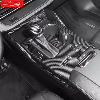 Для Toyota Highlander XU70 Refit 2022 автомобильные внутренние молдинги из углеродного волокна, крышка панели передач, аксессуары для рамки option 25
