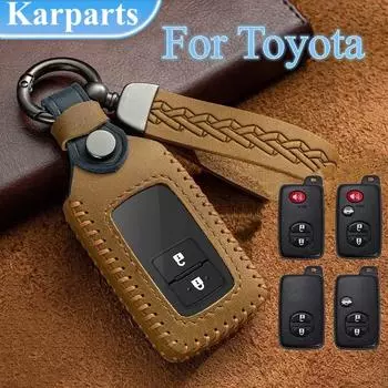 Для Toyota Highlander Yaris Land Cruiser Prado Avensis IQ Corolla Prius 2/3/4 кнопки ТПУ чехол для ключей от машины чехол без ключа держатель брелока синий