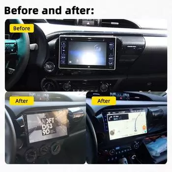 для Toyota Hilux 2016 - 2020 Автомобильное радио с экраном Мультимедийный проигрыватель Навигация GPS Головное устройство Автомагнитола Android Стерео