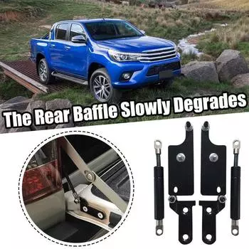 для Toyota Hilux GUN125 Revo 2015-2019 пикап аксессуары нержавеющая задняя дверь багажника замедление газовый амортизатор вспомогательные стойки автомобильные инструменты