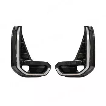 Для Toyota Hilux Revo 2020 2021 светодиодные противотуманные фары DRL дневного света дневной бампер для вождения водонепроницаемые провода указателя поворота переключатель