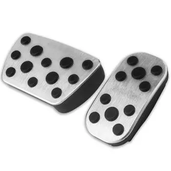 Для Toyota Land Cruiser Prado 150 2010-2016 2017 2018 2019 2020 алюминиевые автомобильные педали газа и тормоза педали накладки на колодки серебряный