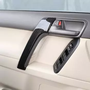 Для Toyota Land Cruiser Prado FJ150 150 2010-2018 годов выпуска, аксессуары для салона автомобиля, 4 шт./компл., отделка ручек дверей салона автомобиля из АБС-пластика серебряный