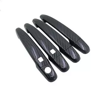 Для Toyota Noah Toyota Voxy Esoure Nav1 2001-2013 Хромированная дверная ручка из углеродного волокна, аксессуары для стайлинга автомобилей silver no button