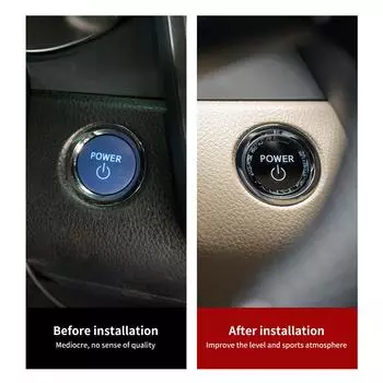 Для Toyota One-button Auto Start Crystal Button Cover Ignition Frame Автомобильные аксессуары для Camry RAV4 Chr Yaris Prius Cruiser